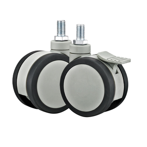 75/100/125mm Voll kunststoff PU Medical <span class=keywords><strong>Twin</strong></span> <span class=keywords><strong>Caster</strong></span> Geben Sie eine medizinische Betten Medical Equipments Wheels <span class=keywords><strong>Caster</strong></span> - Product Image 3