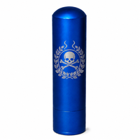 Inhalateur nasal en métal bleu foncé en gros en stock 5 ml Huile essentielle Aromathérapie Tube rechargeable Logo personnalisé Livraison rapide
