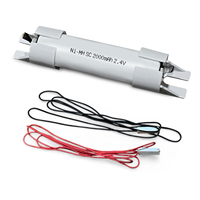 Baterai Pengganti Lampu Darurat JINTION 2.4V 2200mAh NiMH untuk Tridonic 28002087 2 Sel