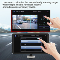 Sistema de Monitoreo Delantero/Trasero con Cámara Dual de 6 Pulgadas y 1080P, Impermeable, Espejo Retrovisor Electrónico con Detección de Punto Ciego, Grabador de Coche BSD