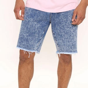 กางเกงขาสั้นออกกำลังกายฤดูร้อนคุณภาพสูงสำหรับผู้ชาย ผ้าฝ้าย 100% ระบายอากาศได้ดี สไตล์ดิสเทรส รับทำโลโก้ตามสั่ง - Product Image 5