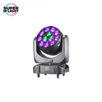 Équipement DJ CTO, réglage de la couleur RGBW 4-en-1, 12x40W LED Zoom Wash Moving Head Light, contrôle DMX512 pour discothèque, bar, fête