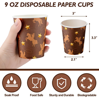 Gobelets à café en papier biodégradable blanc et brun à double paroi, de qualité alimentaire, imperméables, avec couvercles, gobelets à emporter compostables