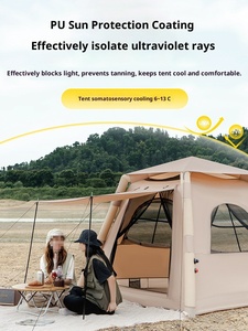 Tùy chỉnh ngoài trời tự động Inflatable Lều Oxford không thấm nước lớn đôi nhanh chóng mở lều cắm trại - Product Image 3