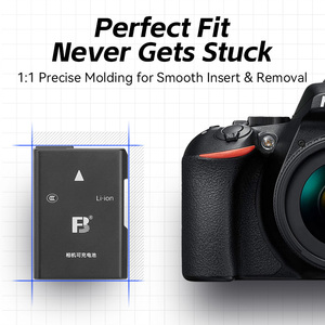 <span class=keywords><strong>Batterie</strong></span> d'Appareil Photo FB EN EL14 <span class=keywords><strong>pour</strong></span> <span class=keywords><strong>Nikon</strong></span> D5300 D3200 <span class=keywords><strong>D5200</strong></span> D3400 D5600 D3500 D3300 D3200 D5100 P7100 Appareil Photo Reflex Noir Li-ion en Stock - Product Image 4