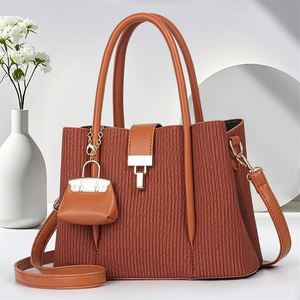 Hot Selling Women Handbag Removable Shoulder Strap Crossbody <b>Bag</b> Multi Functional PU Tote <b>Bag</b> for Daily <b>Working</b> - Product Image 6