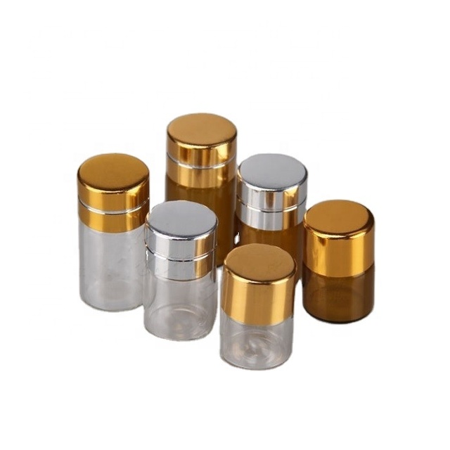 Essential Oil Perfume Small Sample Dram Glass Vial 1ml 2ml 3ml 5ml 6ml 10ml Mini clear Amber Glass Dropper Bottle