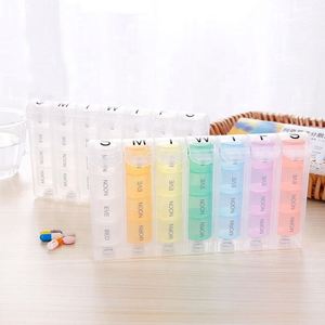 Boîte à pilules quotidienne en PP avec logo personnalisé, 28 compartiments, organisateur hebdomadaire 7 jours, distributeur de pilules amovible, organisateur de pilules en plastique très vendu - Product Image 3