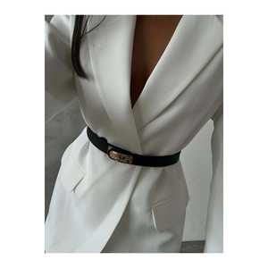 Cinturón Ecológico para Mujer con Hebilla de Cierre Automático y Diseño Delgado, Elástico y Sólido para Uso Casual - Product Image 4