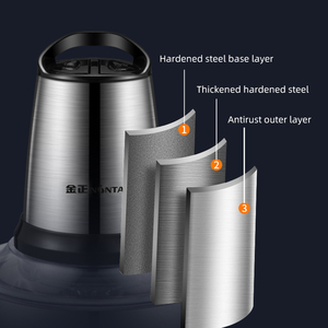 <span class=keywords><strong>2025</strong></span> nóng bán OEM nhà bếp thực phẩm mài thịt <span class=keywords><strong>Chopper</strong></span> 3L điện thép không gỉ Máy xay thịt cho nhà - Product Image 5