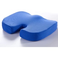 Coussin de siège en mousse à mémoire de forme brodé en forme de U pour soulager la pression sur la chaise, couleur personnalisable, fabricant chinois