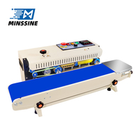Nouvelle machine de scellage thermique électrique horizontale continue pour sachets de café, de thé, de chips, cartons, boissons, produits chimiques - Automatique