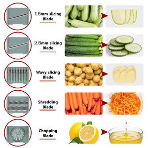 <span class=keywords><strong>Essoreuse</strong></span> à <span class=keywords><strong>salade</strong></span> en plastique sans BPA avec trancheuse, gadget de cuisine <span class=keywords><strong>tout</strong></span>-en-un pour salades fraîches et préparation de légumes - Product Image 4