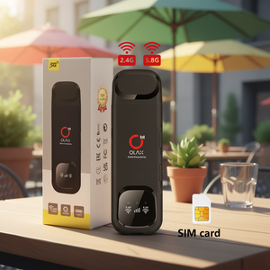 Olax F95 2.4g 5.8g ดูอัลแบนด์ 4g ยูเอสบีดองเกิล โมเด็มยูเอสบีแบบพกพา พร้อมช่องใส่ซิมการ์ด พ็อกเก็ตไวไฟ แม็กซ์ อัตราการส่งข้อมูล LAN 300Mbps สำหรับความเร็วสูง - Product Image 1