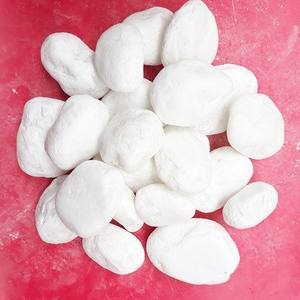 Tumbled snow white pebble stone River Landscape Rock Decorative Stones - Product Image 2