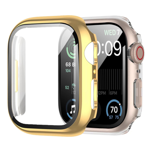 Coque PC antichoc à armure galvanisée pour <span class=keywords><strong>Apple</strong></span> <span class=keywords><strong>Watch</strong></span> 10 <span class=keywords><strong>8</strong></span> 7 6 IWatch <span class=keywords><strong>Bumper</strong></span> Couvercle en verre trempé Tailles 40/44 41/44 42/46 49mm - Product Image 1
