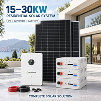 Système d'énergie solaire domestique hybride 10 kW 15 kW 20 kW 25 kW, système de panneaux solaires hors réseau, kit complet avec batterie au lithium
