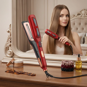 Lisseur à <span class=keywords><strong>cheveux</strong></span> en céramique XBHCustom avec revêtement céramique, contrôle de la température LCD, électrique, <span class=keywords><strong>pour</strong></span> <span class=keywords><strong>lisser</strong></span> <span class=keywords><strong>les</strong></span> <span class=keywords><strong>cheveux</strong></span>, <span class=keywords><strong>pour</strong></span> usage domestique et automobile - Product Image 1