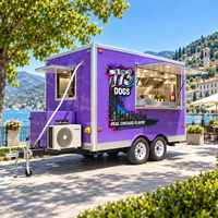 Remorque à limonade mobile personnalisée Etodevice de 12 pieds, remorque professionnelle pour boissons, idéale pour les entreprises de boissons en plein air