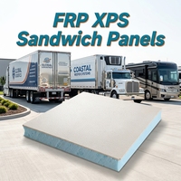 Panneaux composites stratifiés en fibre de verre FRP XPS pour carrosserie de camion, panneau mural de plancher, caravane, feuille légère, durable et imperméable