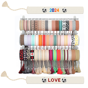 Equipo Deportes Fútbol juego día escuela <span class=keywords><strong>pulseras</strong></span> personalizadas DIY letra bordada tela pulsera hombres mujeres - Product Image 5