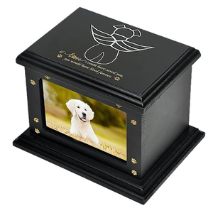 Large Memorial Keepsake Memory <strong>Box</strong> for Dog or Cat <strong>Ashes</strong> Wooden <strong>Pet</strong> Memorial Urns - Product Image 3
