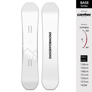 Snowboards Freestyle pour adultes, dureté moyenne, camber, tout-terrain, station de ski, ski, blanc, snowboards personnalisés pour débutants - Product Image 1