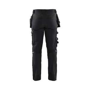 BLAKLADER - 179013709999C156 Craftsman <b>trousers</b> with <b>stretch</b> <b>Black</b> - EAN 7330509869383 WORK <b>TROUSERS</b> CARGO WORK <b>TROUSERS</b> - Product Image 2