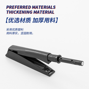Cabinet <b>Door</b> Rebound Switch Magnetic Mini Spring Push Button For Drawer Cabinet Furniture Handle Black Plastic Minimalist Design - Product Image 3