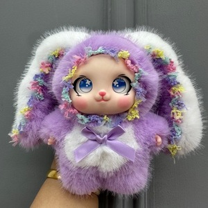 ตุ๊กตากระต่ายโลลิ น่ารัก นุ่มนิ่ม ทำจากใยโพลีเอสเตอร์ ลายดอกไม้ การ์ตูน ของขวัญ ตุ๊กตาห้อยประดับ - Product Image 1