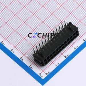 43045-24AWS Wire-to-Board Pin Header Bent Lead Through Hole,P=3mm Connector 2x12P 3mm Right Angle Insert 24P - Product Image 1