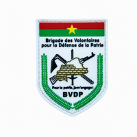 Patch tactique personnalisé en PVC 3D, insigne en caoutchouc Brigade des Volontaires VDP, patchs de moral avec fixation auto-agrippante