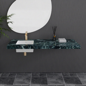Évier de salle de bain en dalle de porcelaine onyx de haute qualité, design moderne/traditionnel, facile à nettoyer, anti-salissure, usage artistique, fabrication OEM Malaisie - Product Image 1