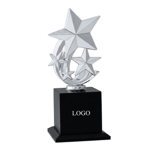 Luxury star <b>trophy</b> with polished metal finish Modern <b>Trophy</b> for Business Awards, Employee Excellence and Professional . - Product Image 1