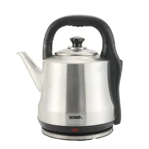 BOMA Hot sale commercial electric water kettle 6L Big Capacity tea coffee kettle boiler home use Whistle Kettle with SS lid