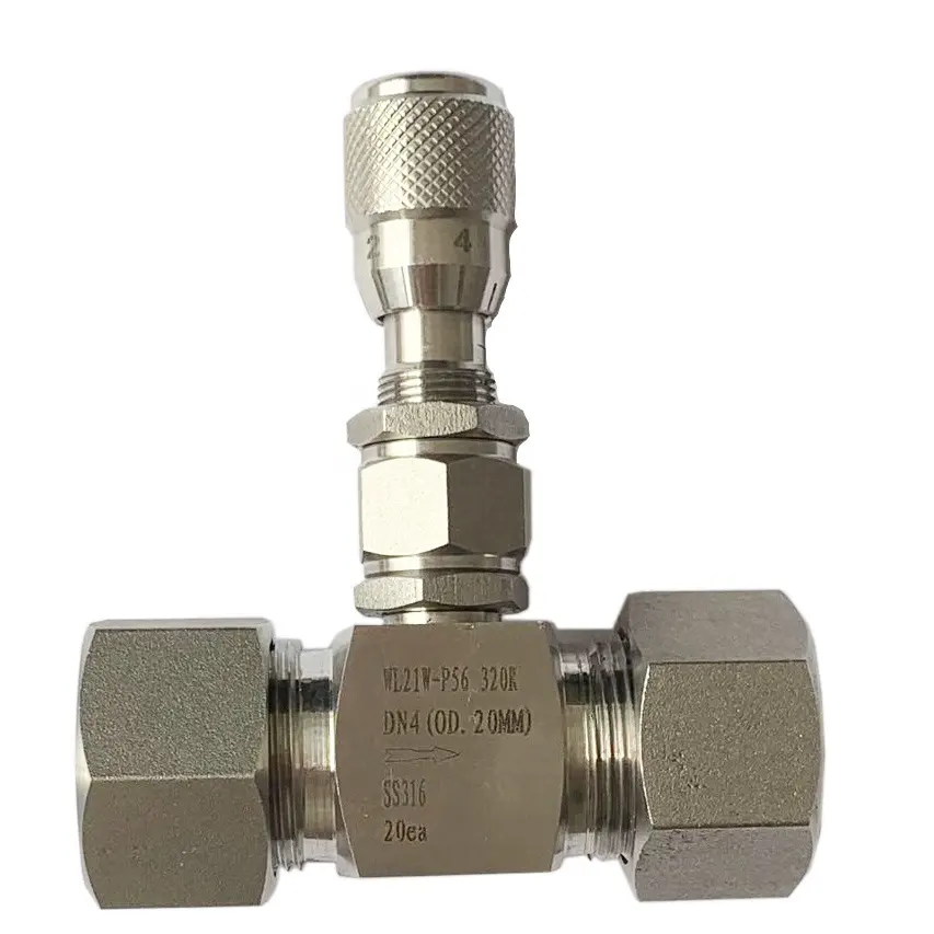 Van Kim, Van Điều Tiết Lưu Lượng Nhỏ Van Kim Ống Dẫn Khí Lỏng 6000PSI Kiểm Soát Lưu Lượng Đo Sáng SS 316