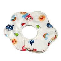 Lot de 10 bavoirs floraux super absorbants en coton biologique 100% pour bébés filles, jetables et lavables, fermeture à boutons, imprimé rose