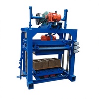 Nouvelle machine à blocs creux en béton, machine à briques autobloquantes, découpe et moulage manuels, 380V/220V, facile à utiliser, garantie 1 an