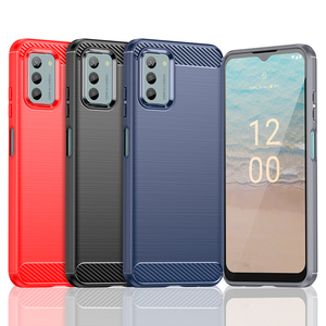 Étui de téléphone en fibre de carbone pour <span class=keywords><strong>Nokia</strong></span> 8.3 <span class=keywords><strong>5G</strong></span> 5 5.1 6 6.1 7 7 Plus 7.1 8 8.1 9 9 Pure View 2.4 3.4 5.4 6.3 C21 Plus G50 X100 - Product Image 1
