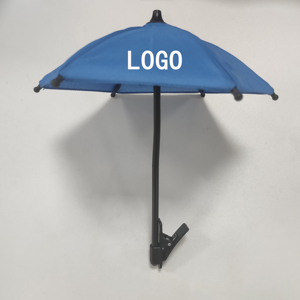 Mini Pare-Soleil Personnalisable pour Moto, Jouet, Téléphone Portable 360 °   Parapluie pliable rotatif avec impression UV, cadre en fer, petite taille - Product Image 1