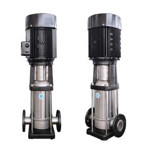 Promotion Pompe centrifuge verticale multi-étages en acier inoxydable 304 pour surpression de conduite et filtration, débit 2000 LPH, hauteur de refoulement 15 m, CE - Product Image 1