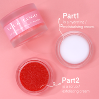 Baume à lèvres et exfoliant pour les lèvres 2 en 1 à la fraise, saveur naturelle de fruits, marque privée OEM