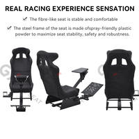 GY045 Simulateur de conduite de voiture de jeu Simulateur de course de cockpit playstation pour PC, Logitech, Wii, XBox, Xbox 360, Thrustmaster