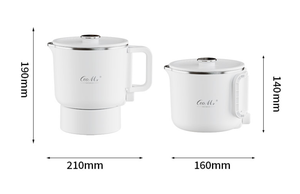 New Arrival Mini Stainless Steel Body Rotation Cordless Portable <b>Kettle</b> 0.9L Hotel Use Travel Folding Design Automatic Shut-off - Product Image 1