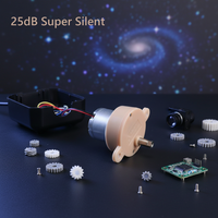 Moteur micro DC silencieux HENGDI 061200 à faible vitesse et couple élevé, cadre 24 mm, pour projecteur ciel étoilé miniature, éclairage de scène, cosmétique