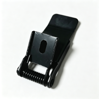Clip de fixation à ressort pour panneau lumineux encastré LED en acier laminé à froid avec revêtement par électrophorèse noir 55*22mm