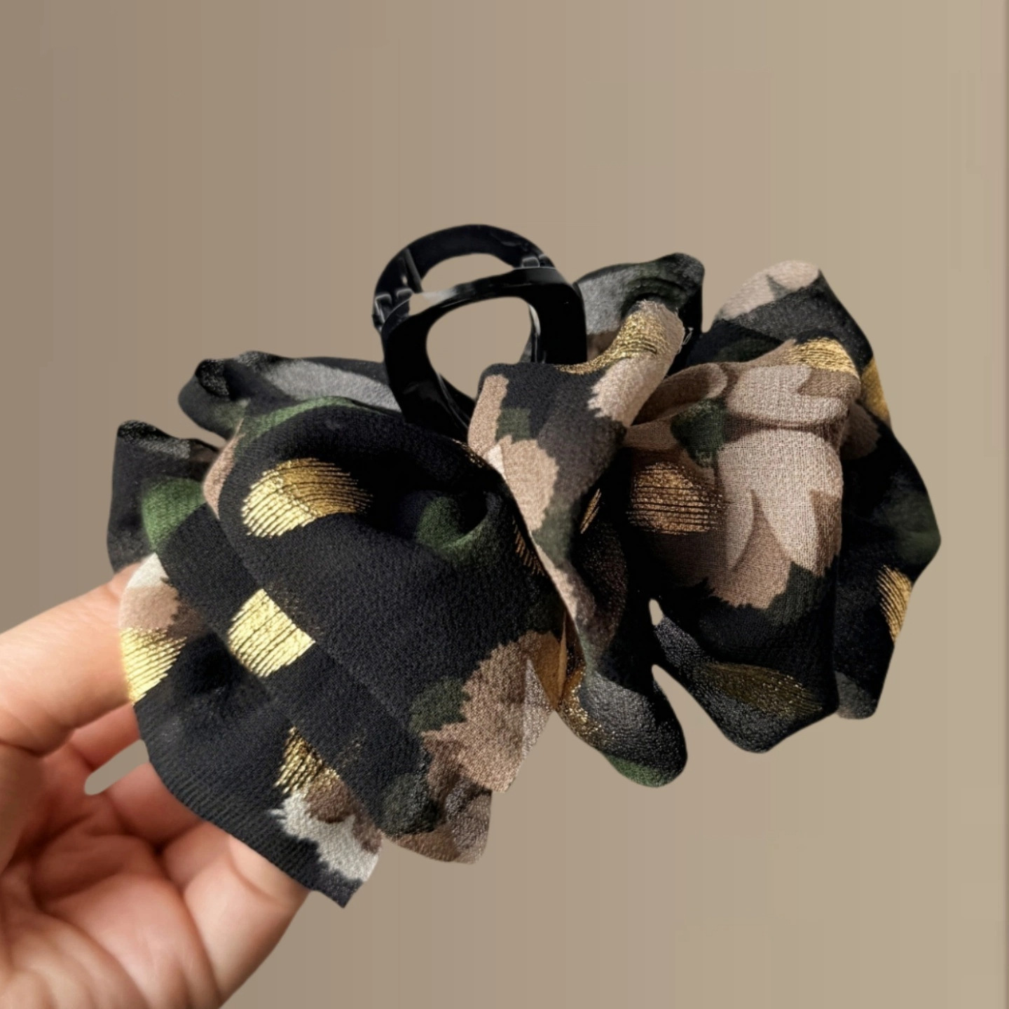 Clip per artigli a bolle laccate oro