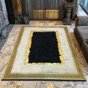 <span class=keywords><strong>Tapis</strong></span> <span class=keywords><strong>patchwork</strong></span> blanc et or, grand <span class=keywords><strong>tapis</strong></span> <span class=keywords><strong>patchwork</strong></span> pour la décoration de la maison - Product Image 4