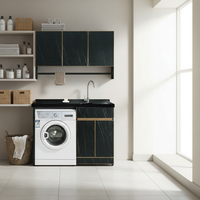 Lemari Penyimpanan Dinding Modern dari Baja Anti Karat untuk Kamar Mandi, Vila, Hotel, dan Laundry, Ramah Lingkungan, dengan Finishing Lacquer yang Dapat Disesuaikan