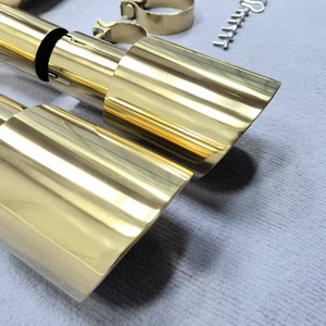 Produit phare : Échappement Catback Valvetronic en alliage de titane pour BMW 2021-2024 G80 M3 G82 M4 3.0T S55B30 avec placage or intégral - Product Image 3